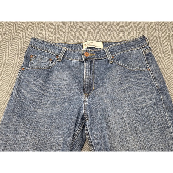 Levi Strauss Signature Womens Low Rise Bootcut Jeans Blue Denim Size 10‎ Medium - Picture 2 of 8